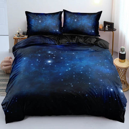 Luxury Blue Galaxy Starry Sky Bedding Duvet Set - Duvet Set - Starlight - Mad Fly Essentials