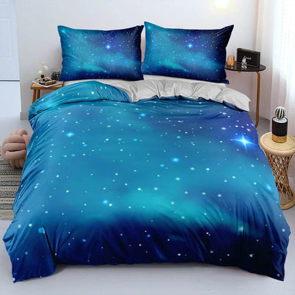 Luxury Blue Galaxy Starry Sky Bedding Duvet Set - Duvet Set - Starlight - Mad Fly Essentials