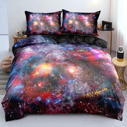 Luxury Blue Galaxy Starry Sky Bedding Duvet Set - Duvet Set - Starlight - Mad Fly Essentials