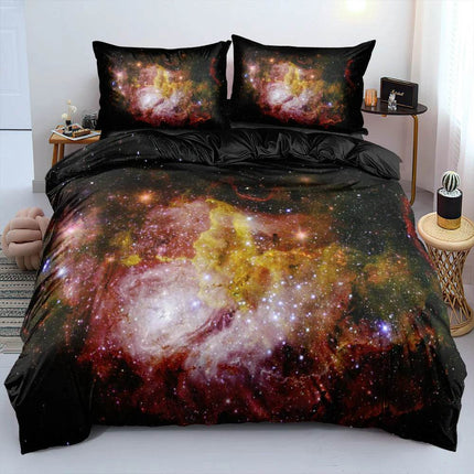 Luxury Blue Galaxy Starry Sky Bedding Duvet Set - Duvet Set - Starlight - Mad Fly Essentials