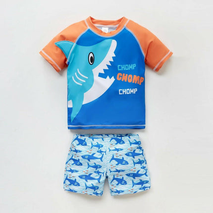 Baby Boys Dinosaur Cartoon Swimwear Set - Kids Shop Mad Fly Essentials