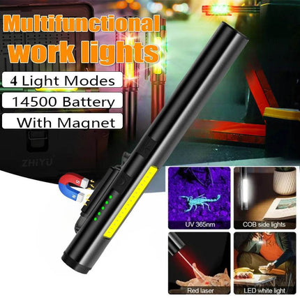 Magnetic 14500 Work COB LED Flashlight - LED Flashlight - TRLIFE - Mad Fly Essentials