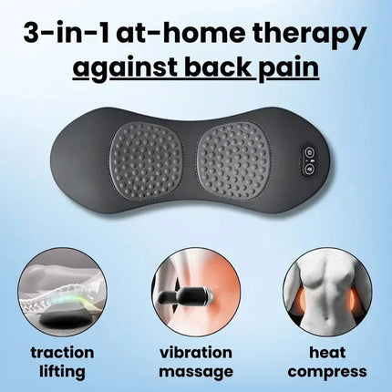 Massager Heat Vibration Back Pain Relief Support Pillow - Massager - EstherQueen - Mad Fly Essentials