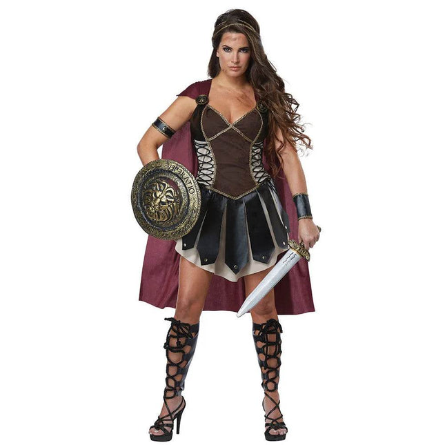 Matching Couple Ancient Roman Spartan Warrior Gladiator Costume - Costume - Costumes Plus - Mad Fly Essentials