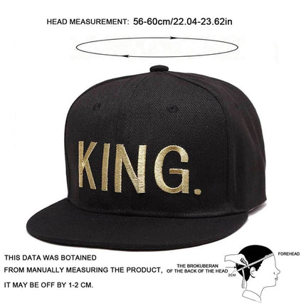 Matching Couple KING QUEEN Baseball Hat - Hat - Xpeople - Mad Fly Essentials