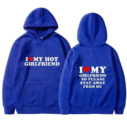 Matching Couple Love Heart Girlfriend Hoodies - Hoodies - Family Matching - Mad Fly Essentials