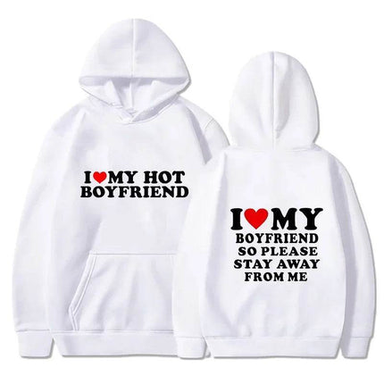 Matching Couple Love Heart Girlfriend Hoodies - Hoodies - Family Matching - Mad Fly Essentials