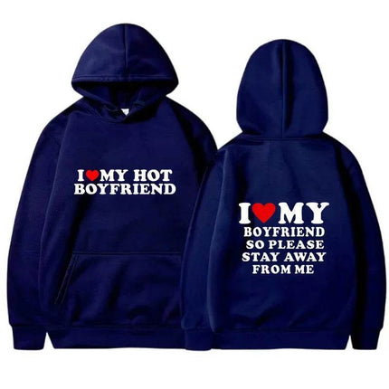Matching Couple Love Heart Girlfriend Hoodies - Hoodies - Family Matching - Mad Fly Essentials