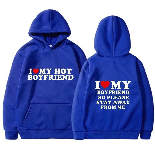 Matching Couple Love Heart Girlfriend Hoodies - Hoodies - Family Matching - Mad Fly Essentials