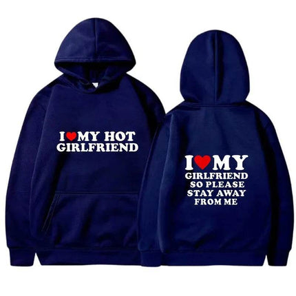 Matching Couple Love Heart Girlfriend Hoodies - Hoodies - Family Matching - Mad Fly Essentials