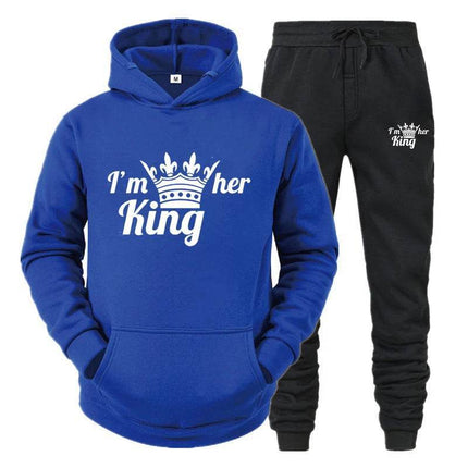 Matching Couples King Queen Lover Hoodies Tracksuit - Tracksuit - Matching Couples Wear - Mad Fly Essentials