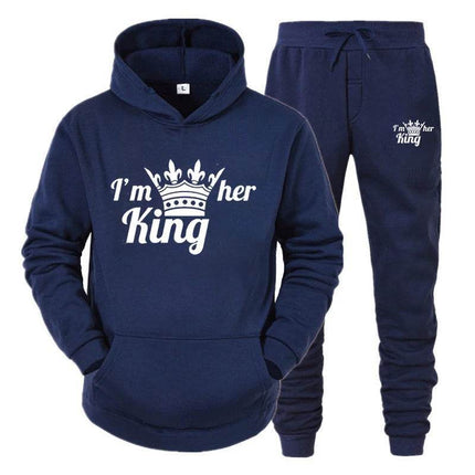 Matching Couples King Queen Lover Hoodies Tracksuit - Tracksuit - Matching Couples Wear - Mad Fly Essentials