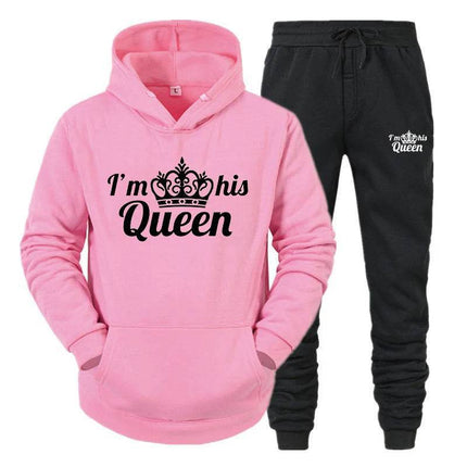 Matching Couples King Queen Lover Hoodies Tracksuit - Tracksuit - Matching Couples Wear - Mad Fly Essentials