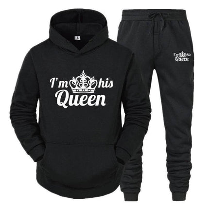 Matching Couples King Queen Lover Hoodies Tracksuit - Tracksuit - Matching Couples Wear - Mad Fly Essentials