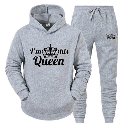 Matching Couples King Queen Lover Hoodies Tracksuit - Tracksuit - Matching Couples Wear - Mad Fly Essentials