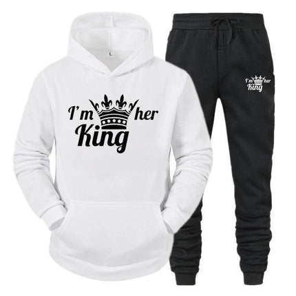 Matching Couples King Queen Lover Hoodies Tracksuit - Tracksuit - Matching Couples Wear - Mad Fly Essentials