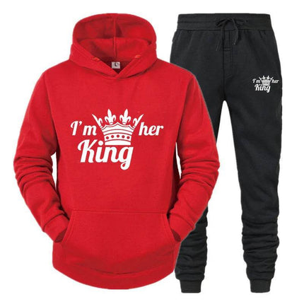 Matching Couples King Queen Lover Hoodies Tracksuit - Tracksuit - Matching Couples Wear - Mad Fly Essentials