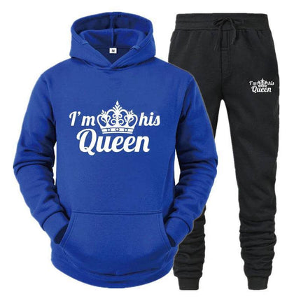 Matching Couples King Queen Lover Hoodies Tracksuit - Tracksuit - Matching Couples Wear - Mad Fly Essentials