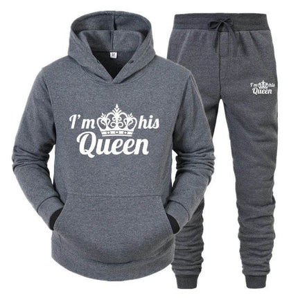 Matching Couples King Queen Lover Hoodies Tracksuit - Tracksuit - Matching Couples Wear - Mad Fly Essentials