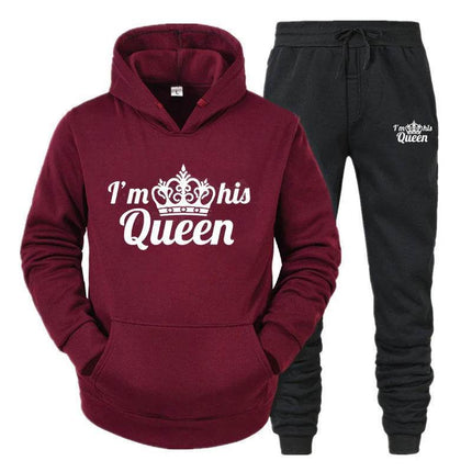 Matching Couples King Queen Lover Hoodies Tracksuit - Tracksuit - Matching Couples Wear - Mad Fly Essentials