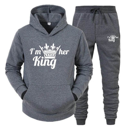 Matching Couples King Queen Lover Hoodies Tracksuit - Tracksuit - Matching Couples Wear - Mad Fly Essentials