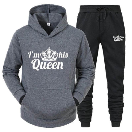 Matching Couples King Queen Lover Hoodies Tracksuit - Tracksuit - Matching Couples Wear - Mad Fly Essentials