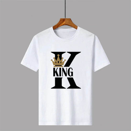 Matching Couples KING QUEEN Plus Summer Shirt - Gifts Decor - GUILAN - Mad Fly Essentials