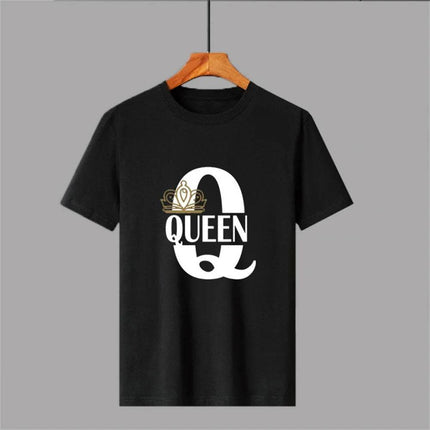 Matching Couples KING QUEEN Plus Summer Shirt - Gifts Decor - GUILAN - Mad Fly Essentials