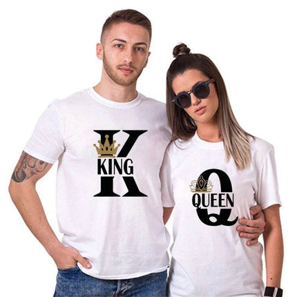 Matching Couples KING QUEEN Plus Summer Shirt - Mad Fly Essentials
