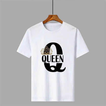Matching Couples KING QUEEN Plus Summer Tees - Mad Fly Essentials