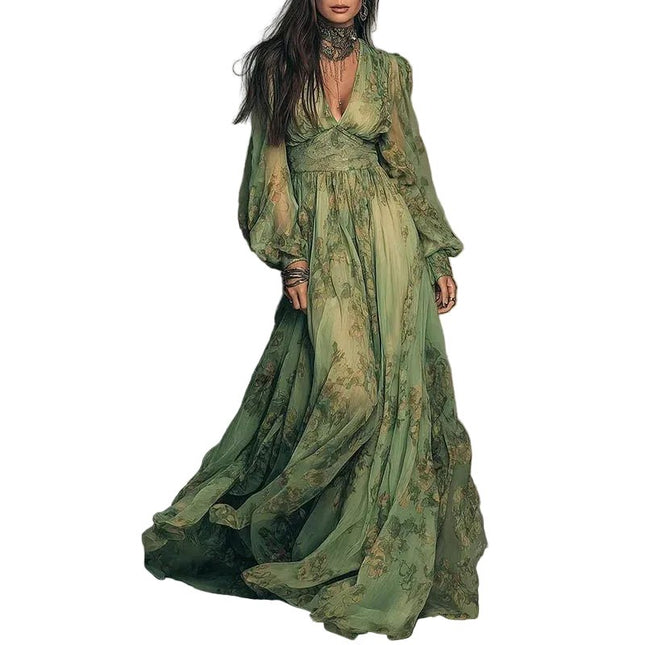 Maxi Dress Bohemian Spring Summer Beach Dress - Maxi Dress - Eightree - Mad Fly Essentials