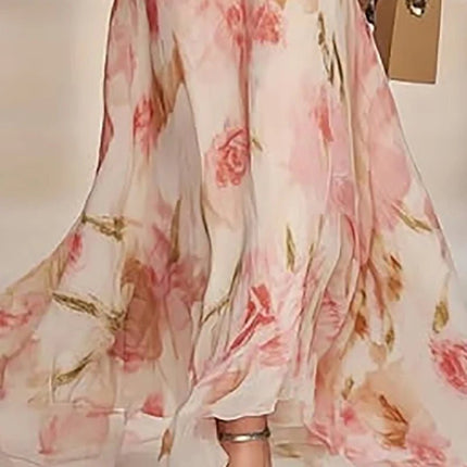 Maxi Dress Women Boho Style Floral Long Dress - Maxi Dress - FJBK - Mad Fly Essentials