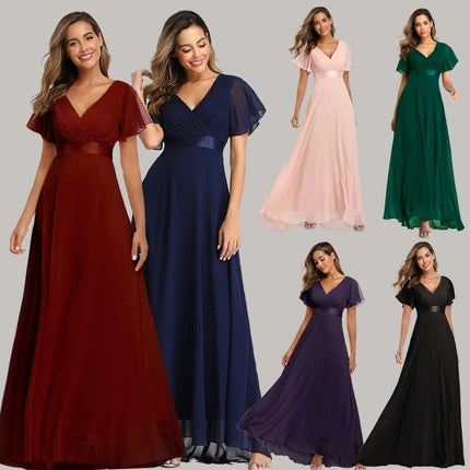 Maxi Dress Women Elegant Green Tulle Evening Dress - Maxi Dress - Organza - Mad Fly Essentials