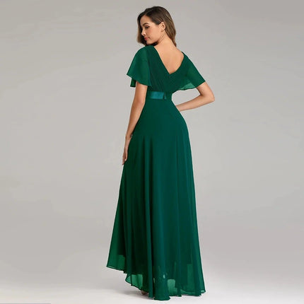 Maxi Dress Women Elegant Green Tulle Evening Dress - Maxi Dress - Organza - Mad Fly Essentials