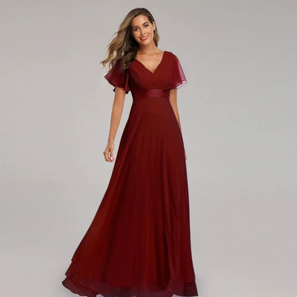 Maxi Dress Women Elegant Green Tulle Evening Dress - Maxi Dress - Organza - Mad Fly Essentials