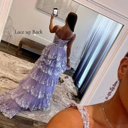 Maxi Dress Women Off Shoulder Blue Satin Prom Dress - Maxi Dress - PIERESA - Mad Fly Essentials