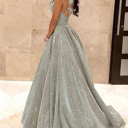 Maxi Dress Women Sleeveless Sequin Lace Dress - Maxi Dress - Nostalgia - Mad Fly Essentials