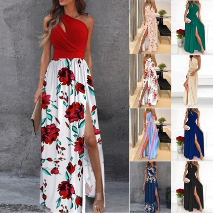 Maxi Dress Women Sleeveless Solid Evening Party Dress - Maxi Dress - COZOK - Mad Fly Essentials