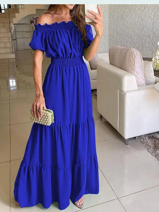 Maxi Dress Women Summer Fashion Blue Boho Dress - Maxi Dress - Unizera - Mad Fly Essentials