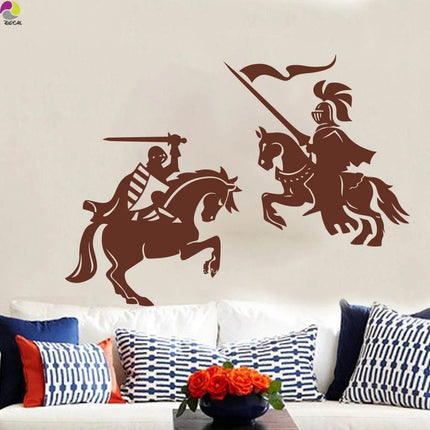 Medieval Knight Warrior 3D Wall Sticker - Mad Fly Essentials