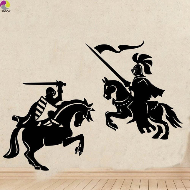 Medieval Knight Warrior 3D Wall Sticker - 3D Wall Sticker - Duruibom - Mad Fly Essentials