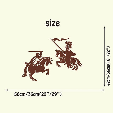 Medieval Knight Warrior 3D Wall Sticker - 3D Wall Sticker - Duruibom - Mad Fly Essentials