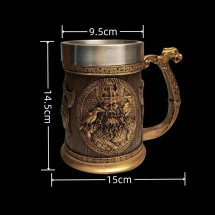 Medieval Norse Mythology Viking Beer Mug - Beer Mug - Hokerbat - Mad Fly Essentials