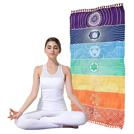 Meditation Rug Tassel Floor Yoga Mat - Mad Fly Essentials