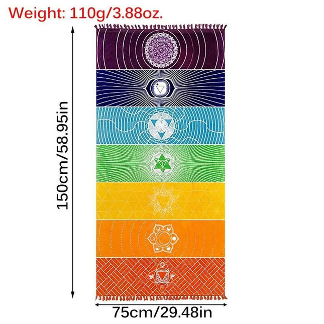 Meditation Rug Multipurpose Tassel Floor Yoga Mat - Yoga Mat - McCarter - Mad Fly Essentials