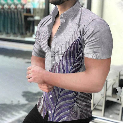 Men 2024 Astrology Map S - 4XL 3D Lapel Shirt - Shirt - oufisun - Mad Fly Essentials