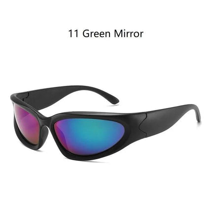 Men White Black Punk UV400 Sunglasses - Sunglasses - LIOUMO - Mad Fly Essentials