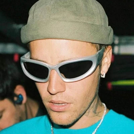 Men White Black Punk UV400 Sunglasses - Sunglasses - LIOUMO - Mad Fly Essentials