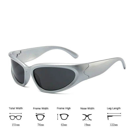 Men 2024 Punk UV400 Sunglasses - Mad Fly Essentials