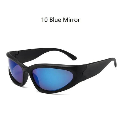 Men White Black Punk UV400 Sunglasses - Sunglasses - LIOUMO - Mad Fly Essentials